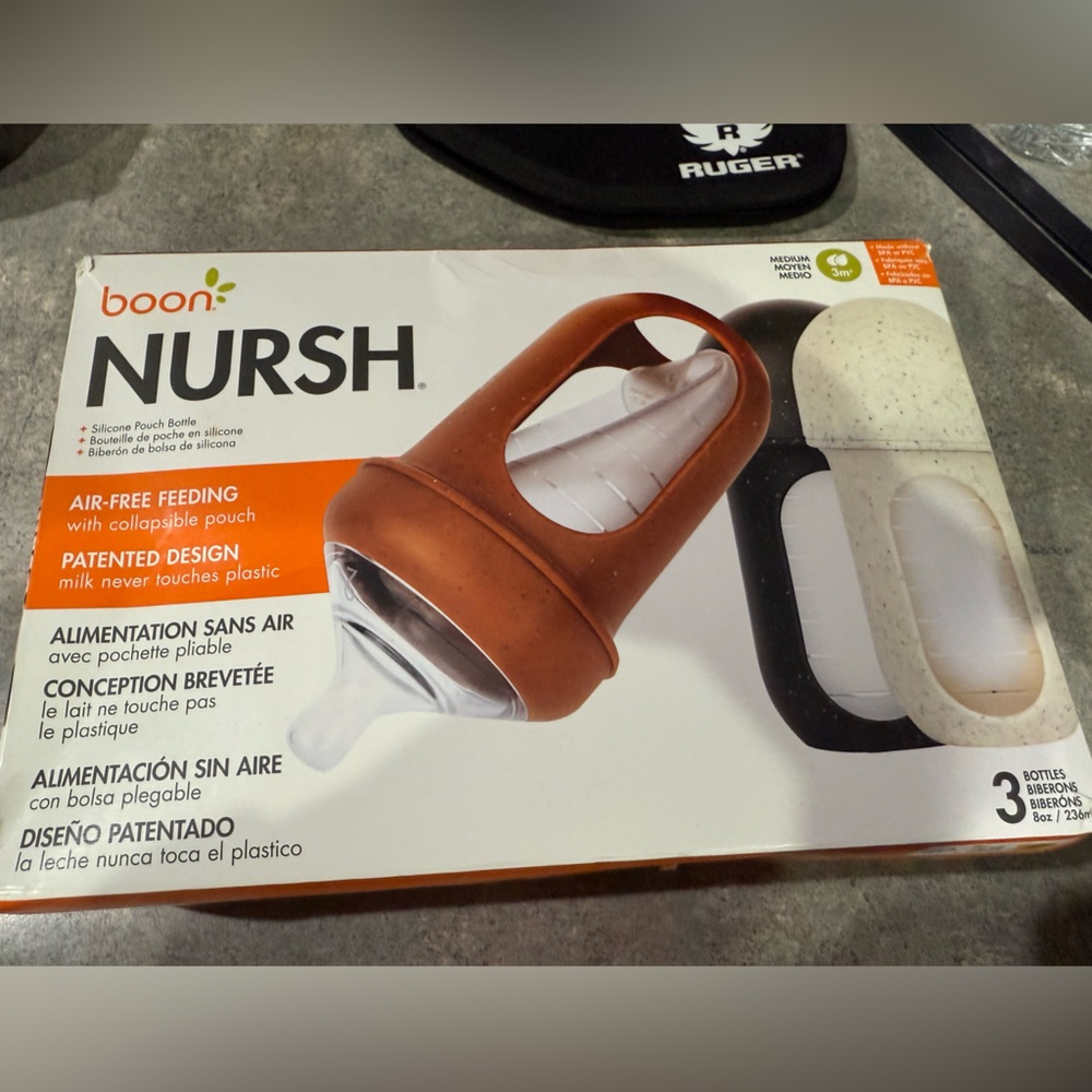 Boon Nursh Air-Free Baby Bottles